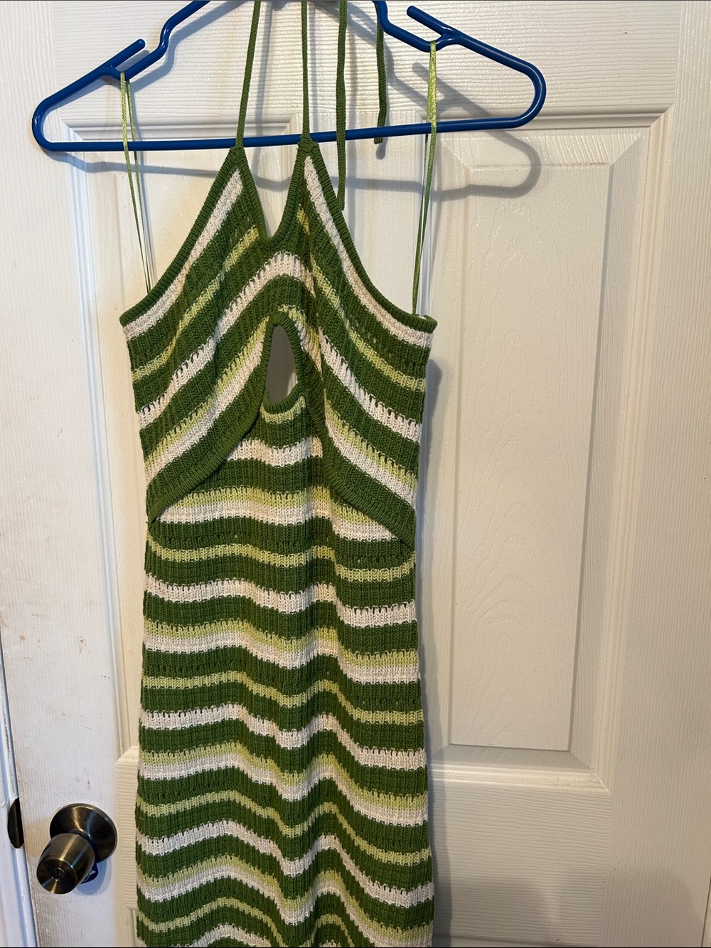 Halter top knit maxi dress
